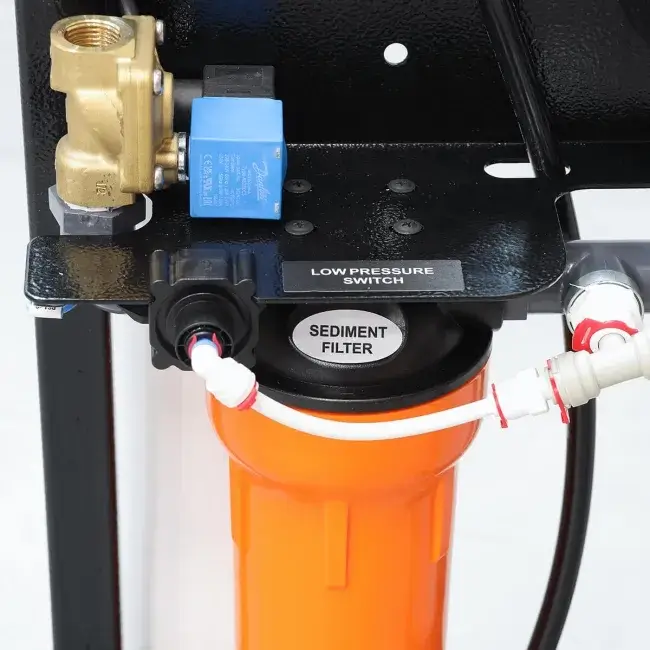 Osmoza inversa industriala, Ecosoft MO5000TP5, economica, controler OC5000, 1 carcasa de membrana 40", prefiltrare si pompa inclusa