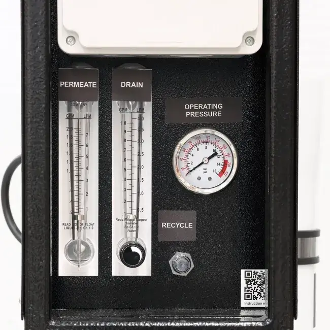 Osmoza inversa industriala, Ecosoft MO5000TP5, economica, controler OC5000, 1 carcasa de membrana 40", prefiltrare si pompa inclusa