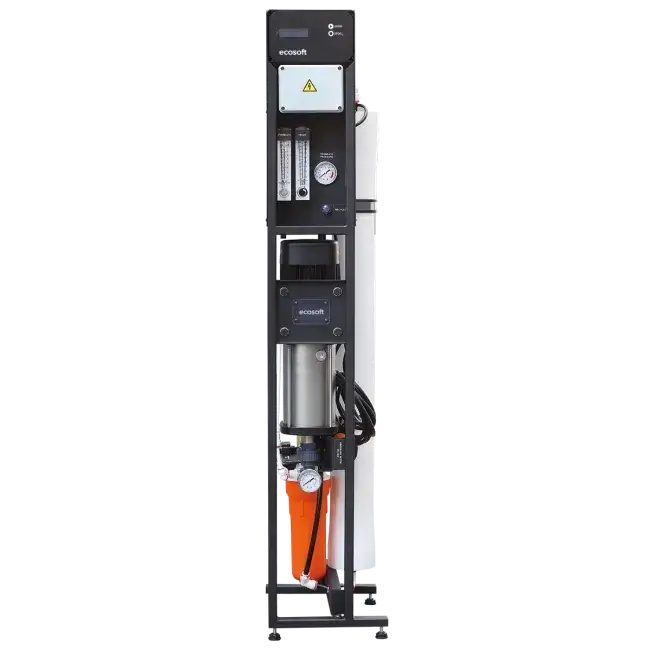 Osmoza inversa industriala, Ecosoft MO5000TP5, economica, controler OC5000, 1 carcasa de membrana 40", prefiltrare si pompa inclusa