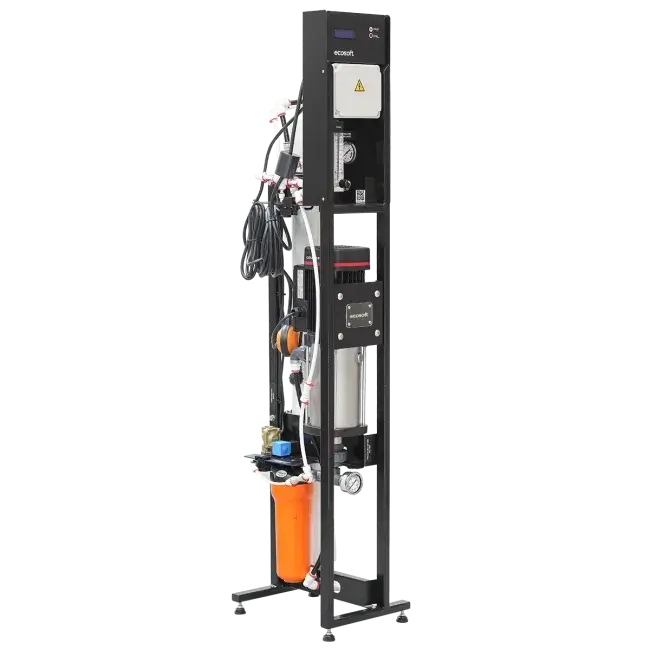 Osmoza inversa industriala, Ecosoft MO5000TP5, economica, controler OC5000, 1 carcasa de membrana 40", prefiltrare si pompa inclusa