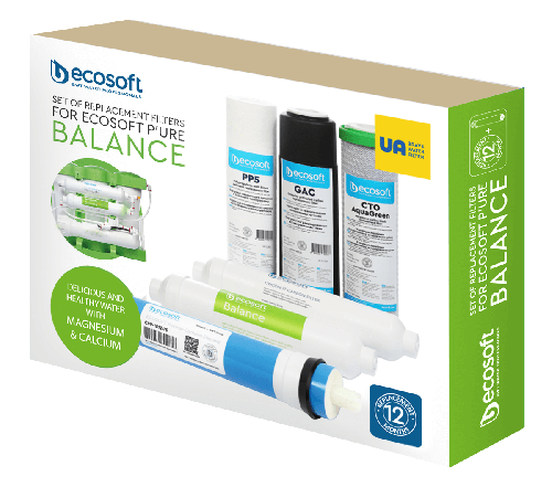 Set complet balance, 6 cartuse pentru osmoza inversa premium, prefiltrare, membrana si postfiltrare