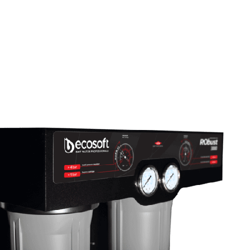 Osmoza inversa profesionala, Ecosoft ROBUST 3000, 150 litri/ora, membrane de 2 x 500 GPD