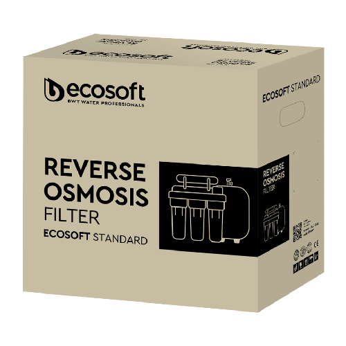Osmoza inversa cu pompa, Ecosoft Standard MO650M1PSECOST, 6 stadii, remineralizare