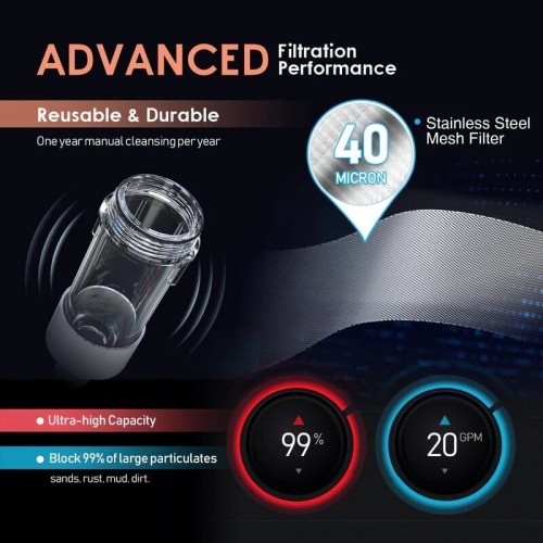 Sistem de purjare automata, FILTRO PROTECTOR 800, sita de inox de 40 microni, purjare la 7, 15 sau 30 zile