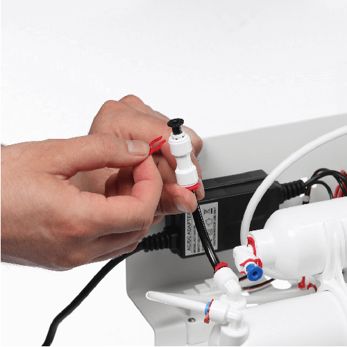 Osmoza inversa cu pompa, Ecosoft Standard MO550PS, 5 stadii, postcarbune și cadru metalic