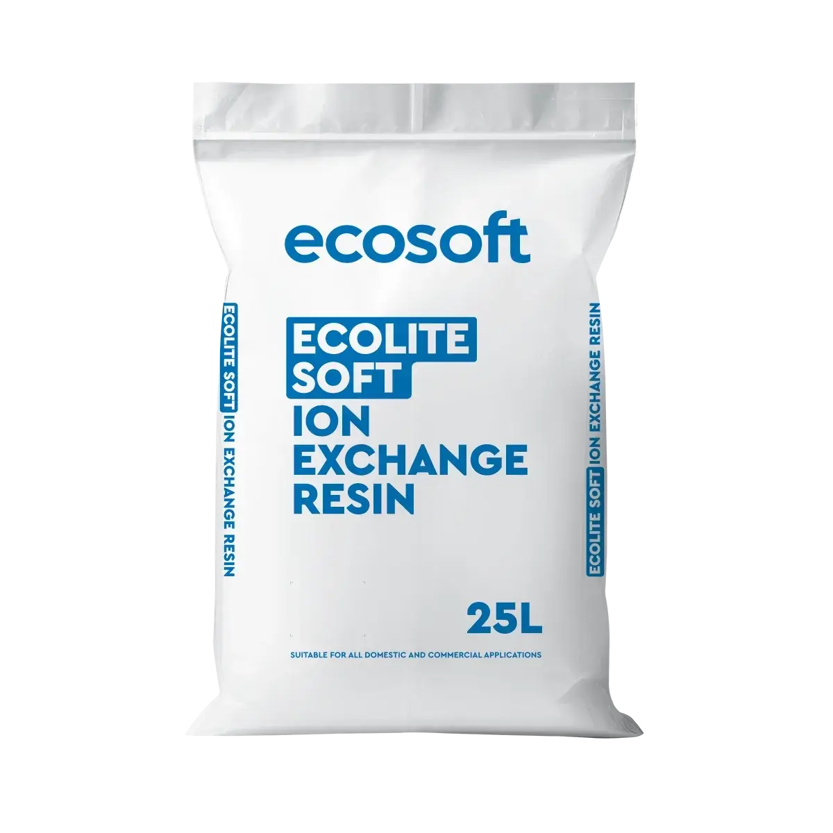 Rasina pentru dedurizare apa, Ecosoft Ecolite Soft, sac 25 litri, rasina cationica puternic acida, schimbatoare de ioni