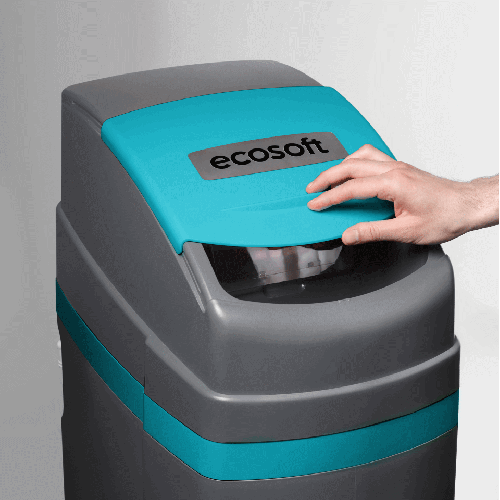 Statie dedurizare cabinet, Ecosoft Titanium Azure 370, 37 litri rasina Dowex HCRS/S, cabinet cu valva Clack WS1 CE