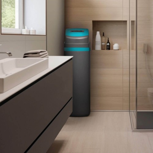 Statie dedurizare cabinet, Ecosoft Titanium Azure 370, 37 litri rasina Dowex HCRS/S, cabinet cu valva Clack WS1 CE