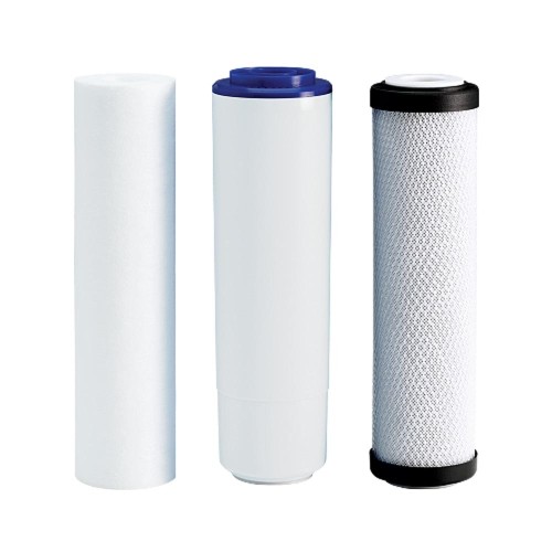 Set ecomix, Ecosoft CMV3ECOEXP, 3 cartuse cu polipropilena, dedurizare si carbune bloc