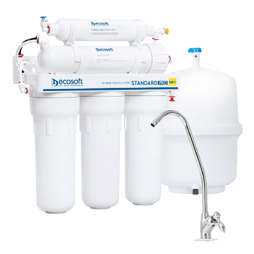 Osmoza inversa economica, Ecosoft Standard, 5 stadii, 50 GPD, postfiltru cu carbune activat din cocos