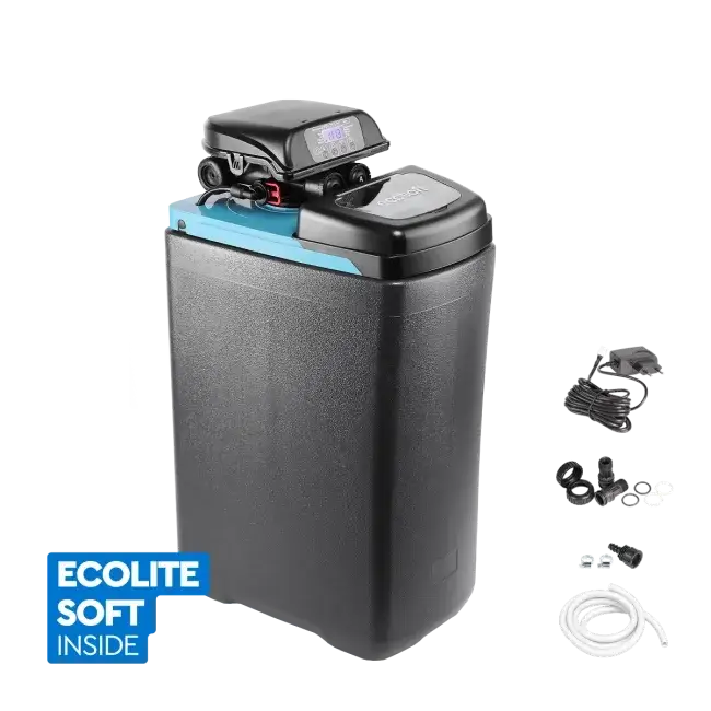 Statie compacta dedurizare, Ecosoft Core 250, valva Clack DV, 25 litri rasina, 74 cm inaltime, debit 1.8 m3/h, 2-5 persoane