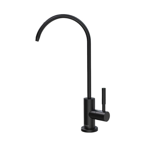 Baterie moderna neagra, din inox cu cartus ceramic, conectare rapida de 1/4