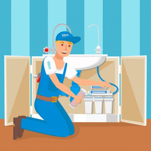 Instalare filtru de apa casnic, InstalaDor MICRO, sistem cu microfiltrare sau ultrafiltrare