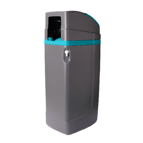 Statie dedurizare cabinet, Ecosoft Titanium Azure 250, 25 litri rasina Dowex HCRS/S, cabinet cu valva Clack WS1 CE