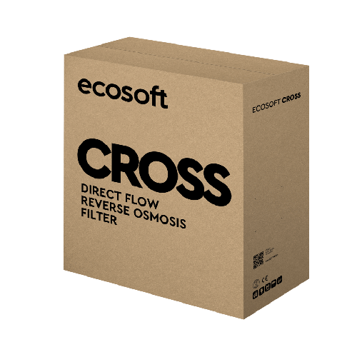 Osmoza inversa direct flow, Ecosoft Cross90 Balance, 1.5 litri/min, cartuse twist, membrana 600 GPD, baterie smart cu indicator