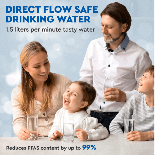 Osmoza inversa direct flow, Ecosoft Cross90 Balance, 1.5 litri/min, cartuse twist, membrana 600 GPD, baterie smart cu indicator