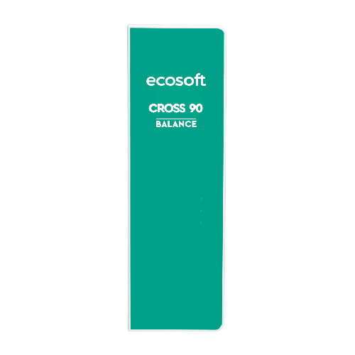Osmoza inversa direct flow, Ecosoft Cross90 Balance, 1.5 litri/min, cartuse twist, membrana 600 GPD, baterie smart cu indicator