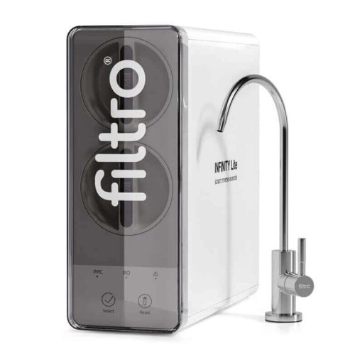 Osmoza inversa direct flow, FILTRO INFINITY Lite DF600-ALK3, debit mare de 600GPD, fara bazin, pompa booster, cartuse cu sistem twist