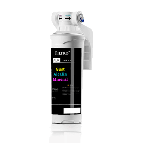 Osmoza inversa direct flow, FILTRO INFINITY DF600-ALK3, cu alcalinizare prin mineralizare, debit mare de 600GPD, fara bazin, pompa booster, display TDS