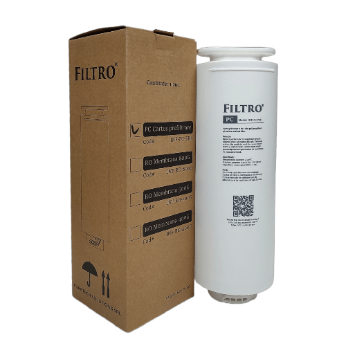 Cartus de filtrare 2 in 1, polipropilena si carbune activat bloc, stadiul 1, sistem twist pentru FILTRO INFINITY DF600G