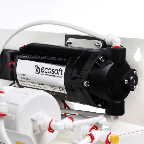 Osmoza inversa standard, Ecosoft Standard MO550MPS, pompa de presiune pe cadru metalic, 50 GPD, 5 stadii cu mineralizare