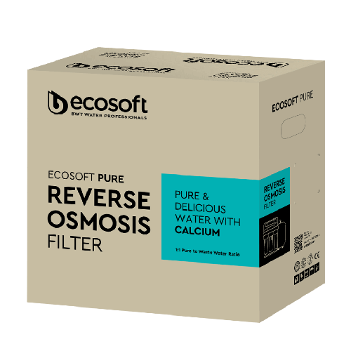 Osmoza inversa premium, Ecosoft Calcium MO675PSMACECO, pompa de presiune pe cadru metalic, 75 GPD, 6 stadii cu remineralizare cu calciu si postcarbune
