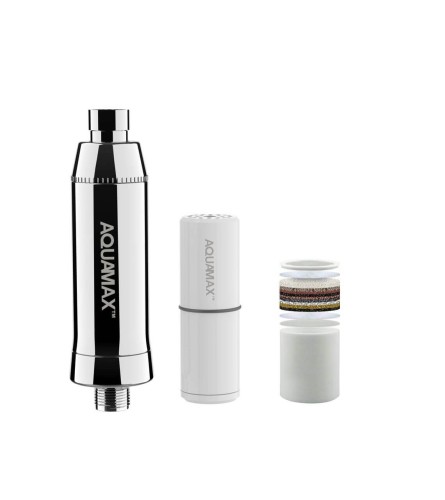 Filtru pentru dus, AquaMax SF2, cartus in 15 trepte de filtrare si montare directa pe capul de dus