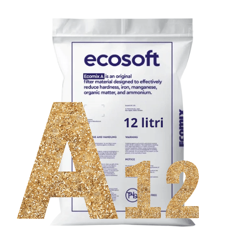 Rasina schimbatoare de ioni, ECOMIX A, ambalare la sac de 12 litri, eliminare duritate, fier, mangan si materii organice