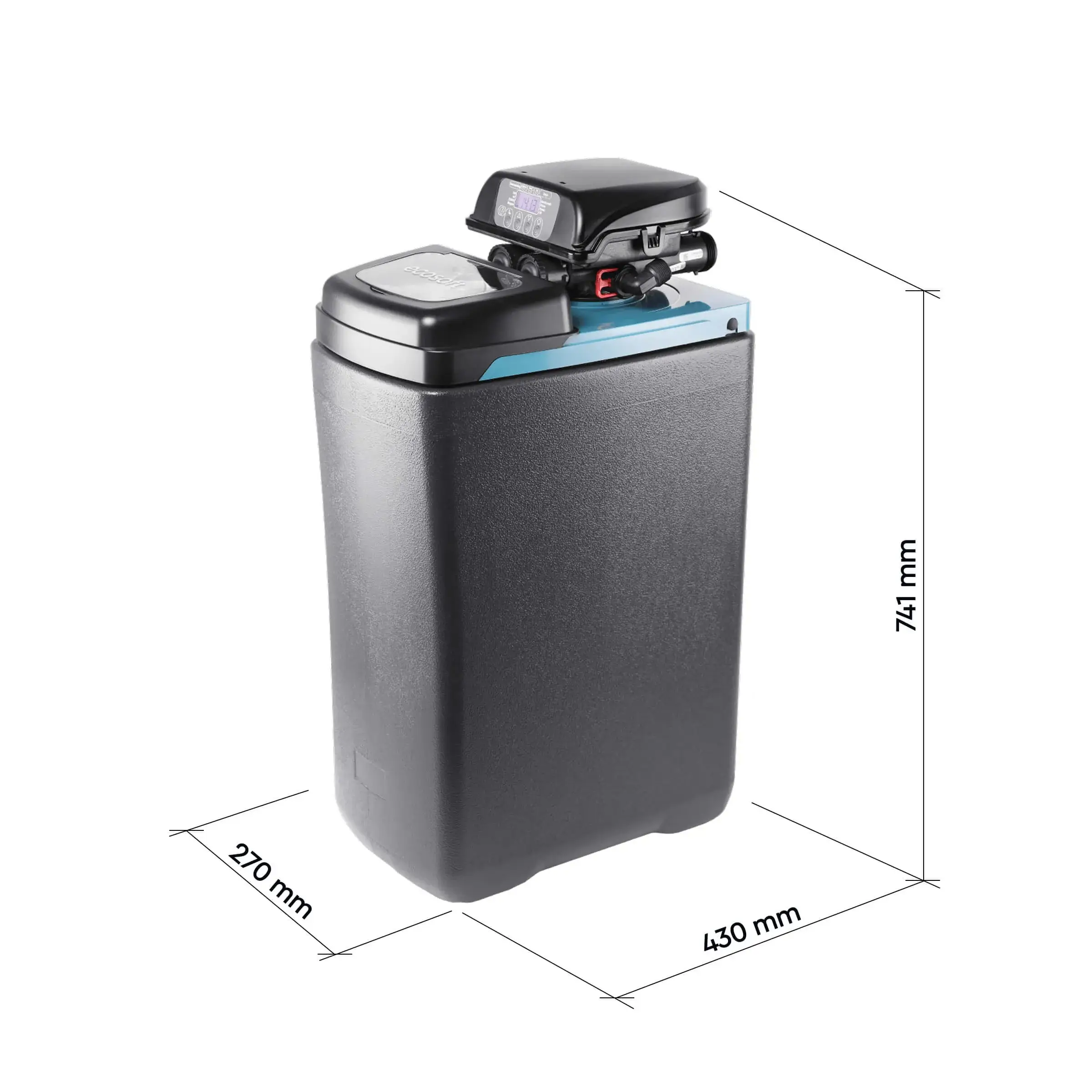 Statie compacta dedurizare, Ecosoft Core 250, valva Clack DV, 25 litri rasina, 74 cm inaltime, debit 1.8 m3/h, 2-5 persoane