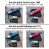 Reincarcare butelie SodaStream Screw, 425 grame de CO2 , cu cilindru gol la schimb, model albastru cu filet