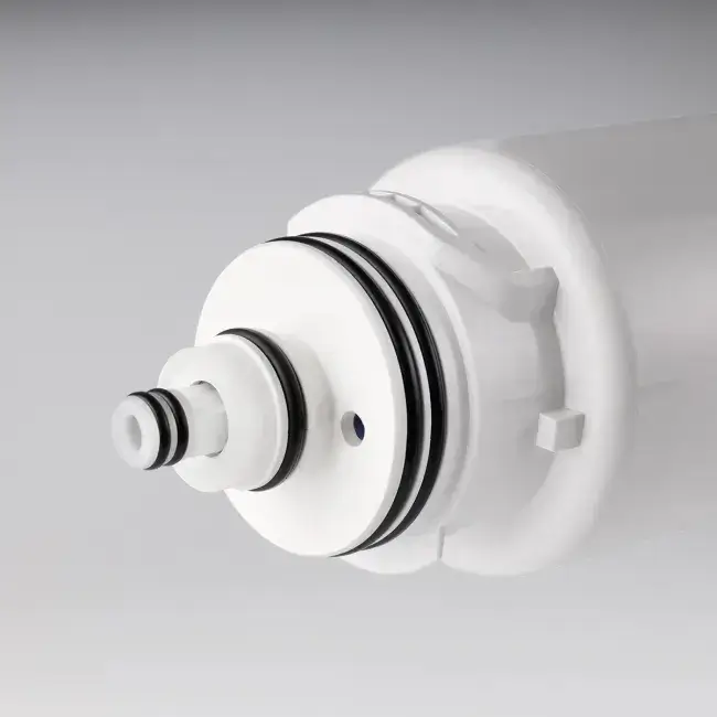 Cartuș de schimb 3 în 1, Ecosoft Cross Ray, osmoză inversă cu filtrare cu PP, carbon activ și membrană RO, înlocuire la 12 luni sau 2000 L, montaj rapid twist-lock fără unelte