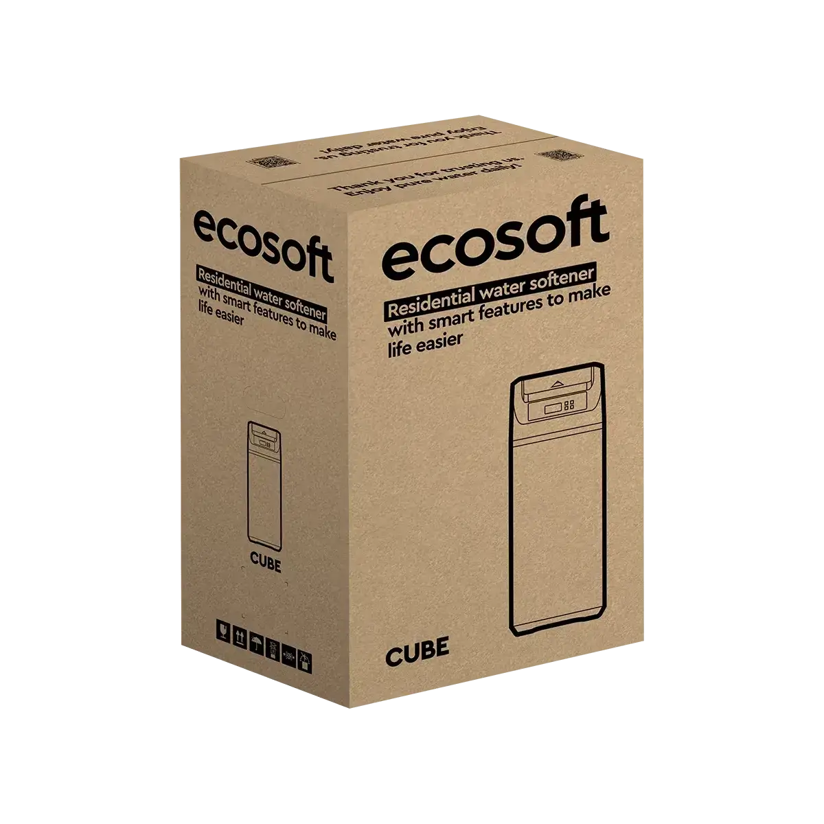 Statie pentru dedurizare, Ecosoft CUBE 150, 15 litri de rasina, 2 m2/h debit nominal